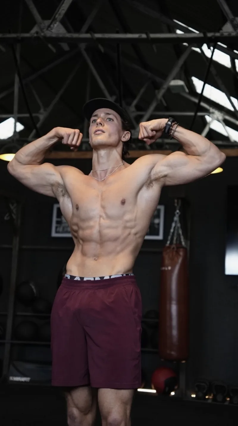 Zach Taylor training in the gym